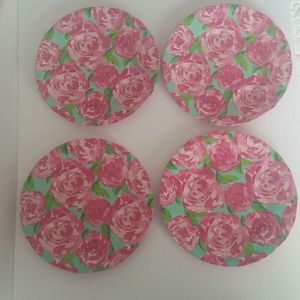 Set of 4 Lily Pulitzer First Impression Plates